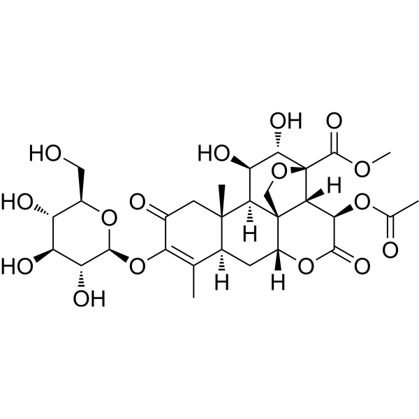 Yadanzioside I Chemical Structure Yadanzioside I