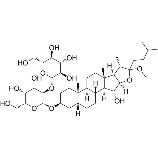 Anemarrhenasaponin Ia Chemical Structure Anemarrhenasaponin Ia (Synonyms: 知母皂苷IA)