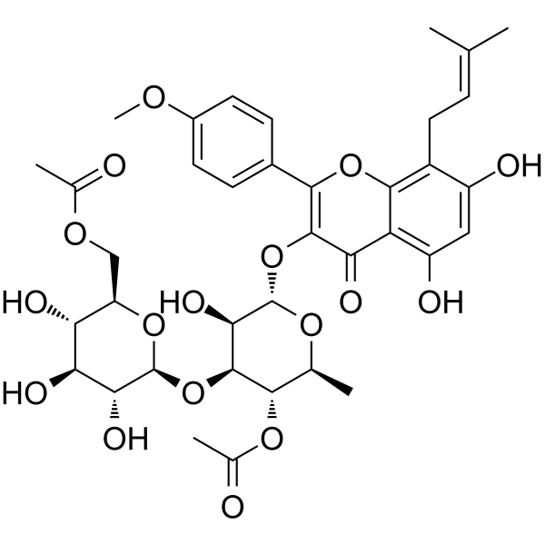 Epimedoside Chemical Structure Epimedoside (Synonyms: Korepimedoside A)