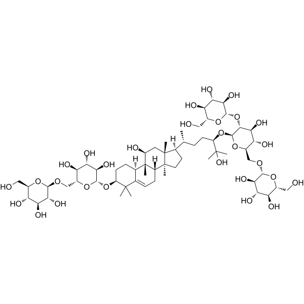 11-epi-mogroside V Chemical Structure 11-epi-mogroside V (Synonyms: 11-表-罗汉果皂苷V)