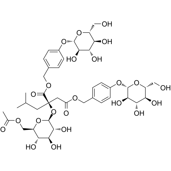 Gymnoside III Chemical Structure Gymnoside III (Synonyms: 手参苷III)