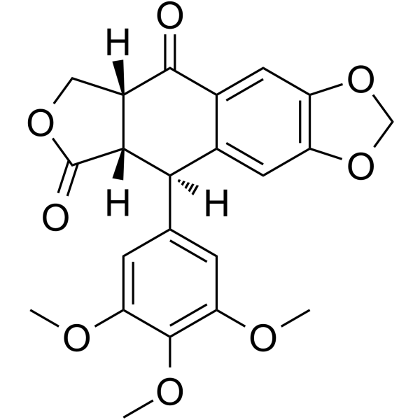 Picropodophyllone Chemical Structure Picropodophyllone (Synonyms: 苦鬼臼脂毒酮)