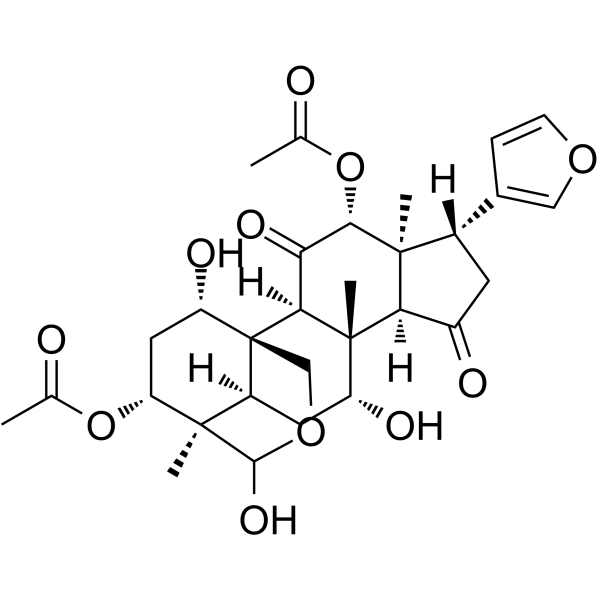 Isotoosendanin Chemical Structure Isotoosendanin (Synonyms: 异川楝素)