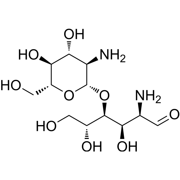 Chitobiose Chemical Structure Chitobiose (Synonyms: 壳二糖)