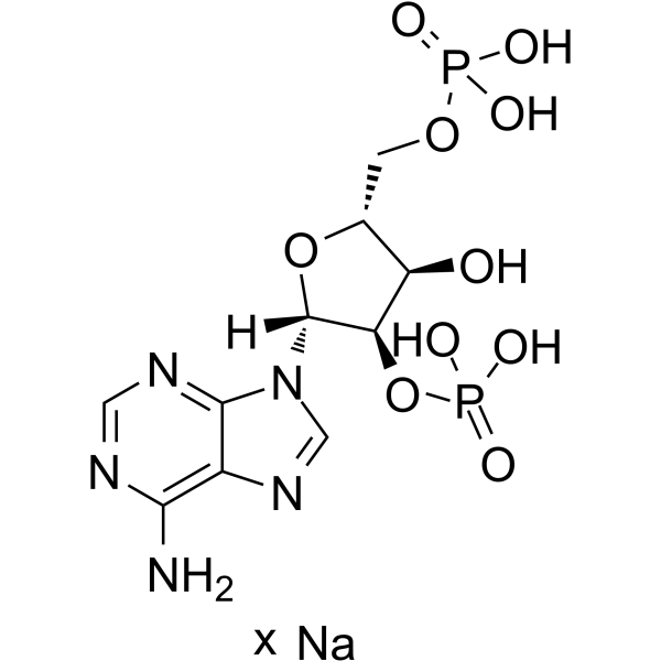 Adenosine 2',5'-diphosphate sodium Chemical Structure Adenosine 2