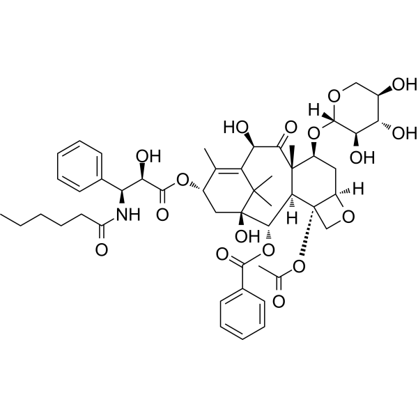 7-Xylosyl-10-Deacetyltaxol C Chemical Structure 7-Xylosyl-10-Deacetyltaxol C (Synonyms: 7-Xylosyl-10-Deacetylpaclitaxel C)