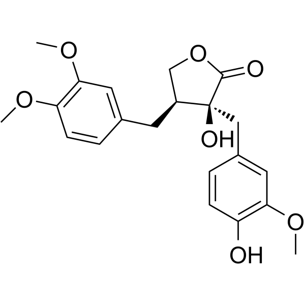 Trachelogenin Chemical Structure Trachelogenin (Synonyms: (-)-Trachelogenin)