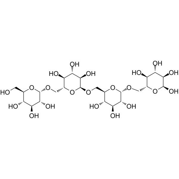Isomaltotetraose Chemical Structure Isomaltotetraose (Synonyms: 异麦芽四糖)