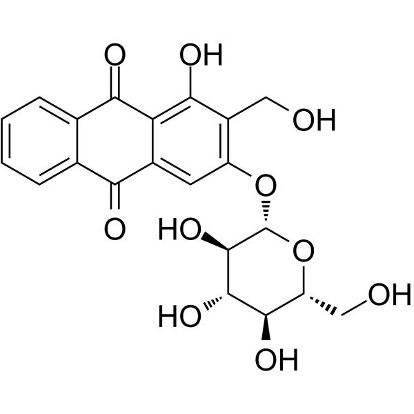 Lucidin 3-O-glucoside Chemical Structure Lucidin 3-O-glucoside