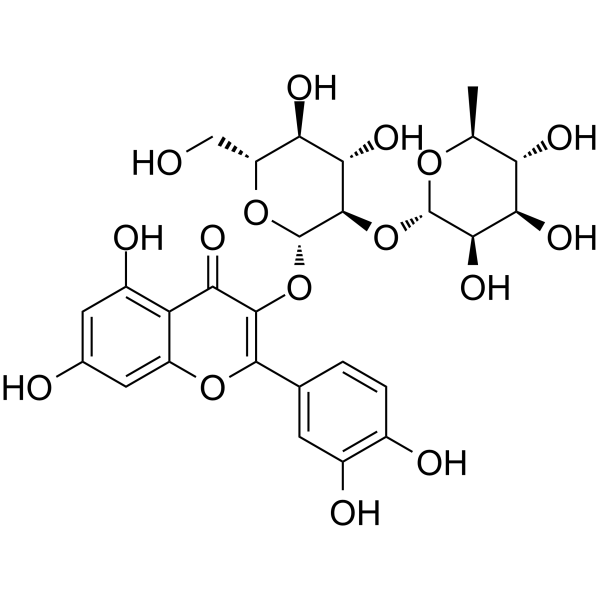 Quercetin 3-O-neohesperidoside Chemical Structure Quercetin 3-O-neohesperidoside