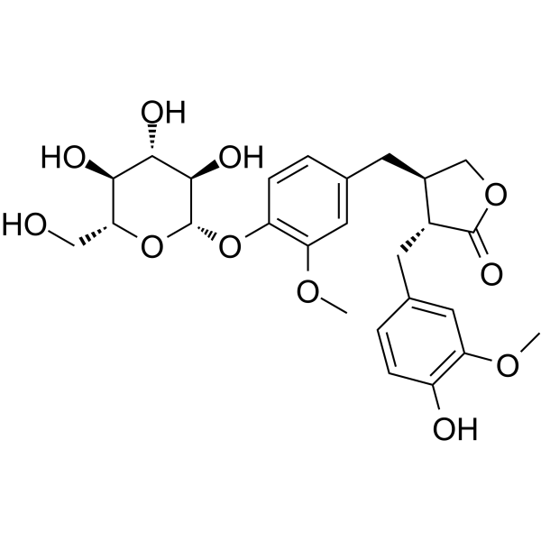 Matairesinol monoglucoside Chemical Structure Matairesinol monoglucoside (Synonyms: 异罗汉松脂苷)