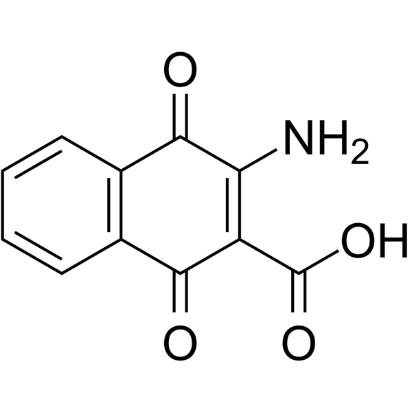2-Amino-3-carboxy-1,4-naphthoquinone Chemical Structure 2-Amino-3-carboxy-1,4-naphthoquinone