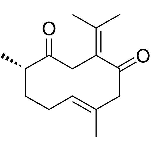 Dehydrocurdione Chemical Structure Dehydrocurdione