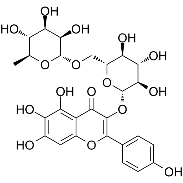 5,6,7,4'-Tetrahydroxyflavonol 3-O-rutinoside Chemical Structure 5,6,7,4