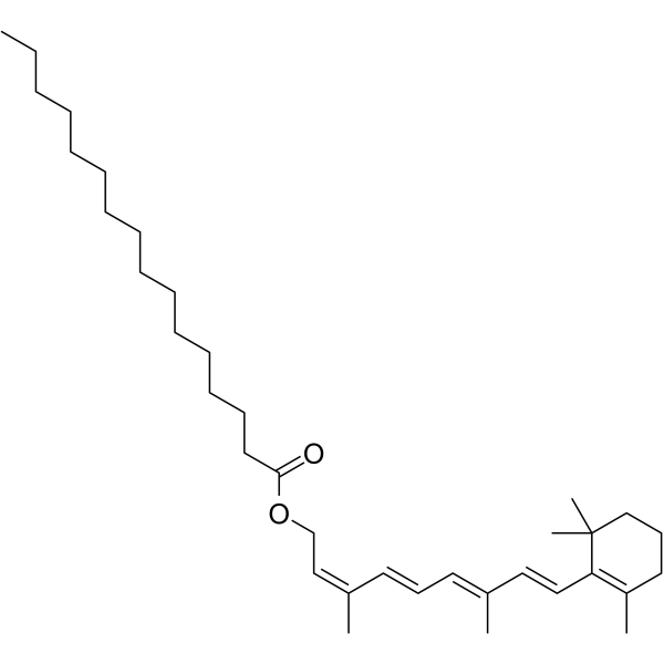 13-cis-Vitamin A palmitate Chemical Structure 13-cis-Vitamin A palmitate (Synonyms: 13-cis-Retinyl palmitate)