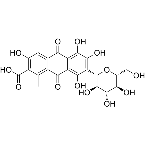 Carminic acid                                          (Synonyms: 胭脂红酸)