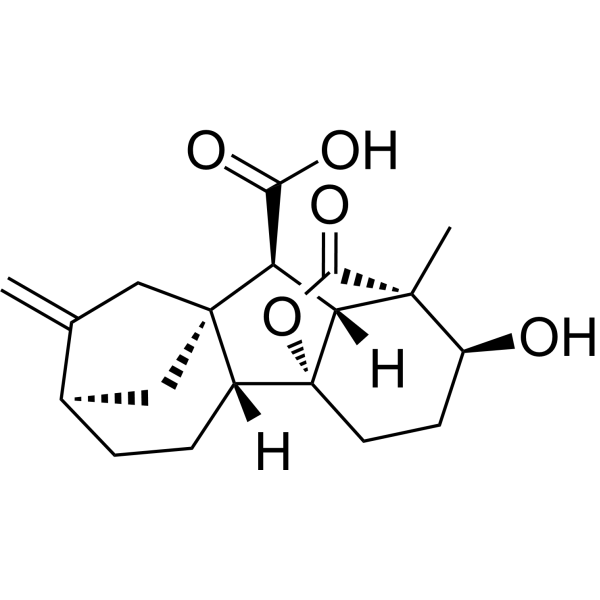 Gibberellin A4 Chemical Structure Gibberellin A4 (Synonyms: 赤霉素 A4)