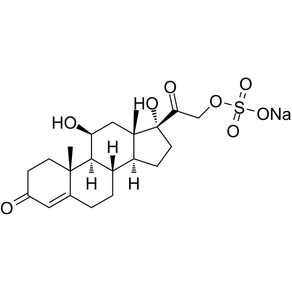 Cortisol sulfate sodium Chemical Structure Cortisol sulfate sodium (Synonyms: Cortisol 21-sulfate sodium)