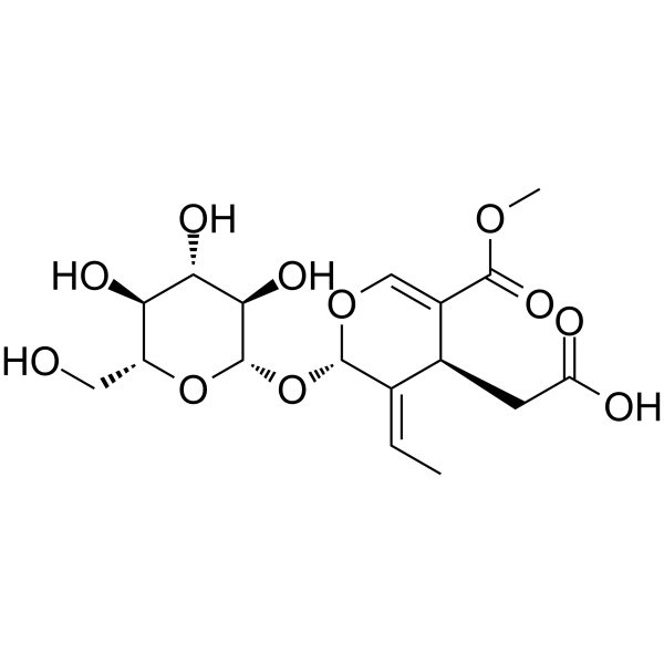 Oleoside 11-methyl ester Chemical Structure Oleoside 11-methyl ester