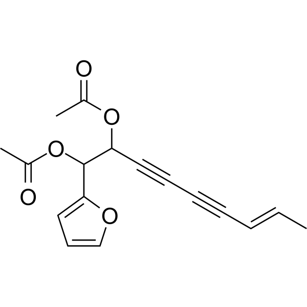 (1,5E,11E)-Tridecatriene-7,9-diyne-3,4-diacetate Chemical Structure (1,5E,11E)-Tridecatriene-7,9-diyne-3,4-diacetate