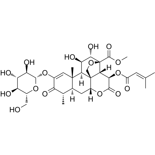 Bruceoside A Chemical Structure Bruceoside A