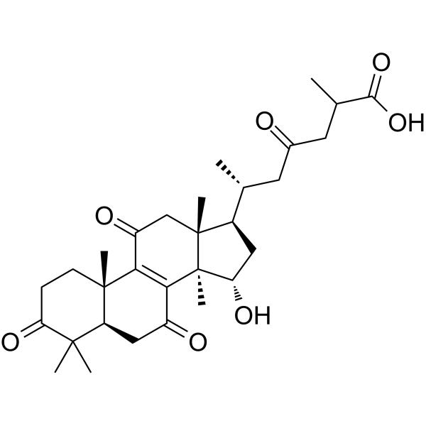 Ganoderic acid J Chemical Structure Ganoderic acid J (Synonyms: 灵芝酸 J)