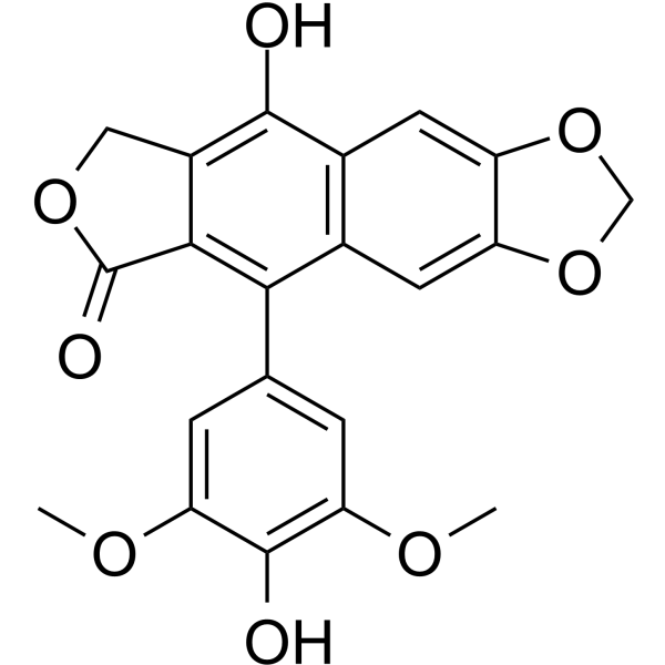 4'-Demethyldehydropodophyllotoxin Chemical Structure 4