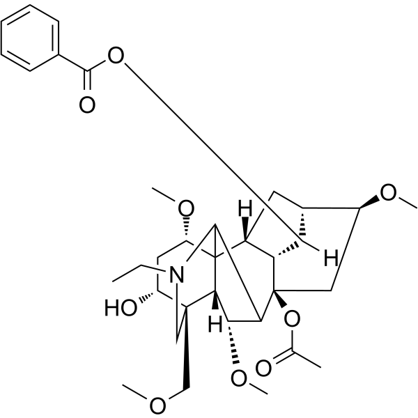 13-Dehydroxyindaconitine Chemical Structure 13-Dehydroxyindaconitine