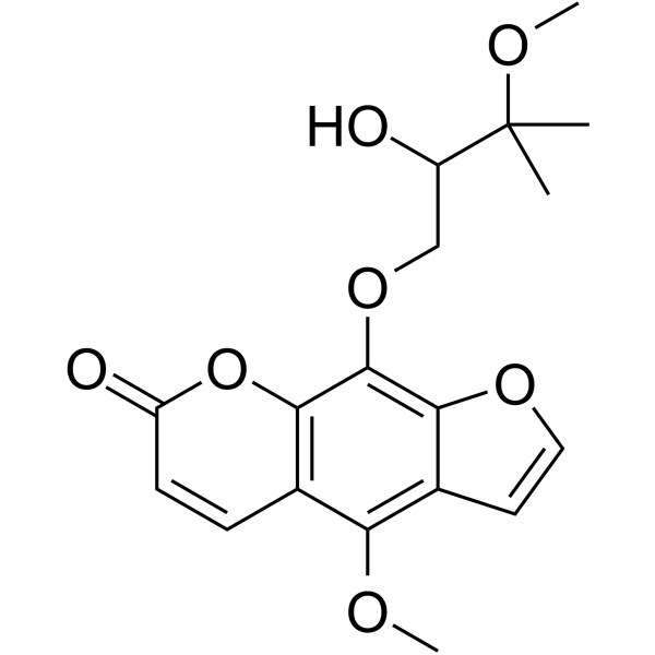 tert-OMe-byakangelicin Chemical Structure tert-OMe-byakangelicin