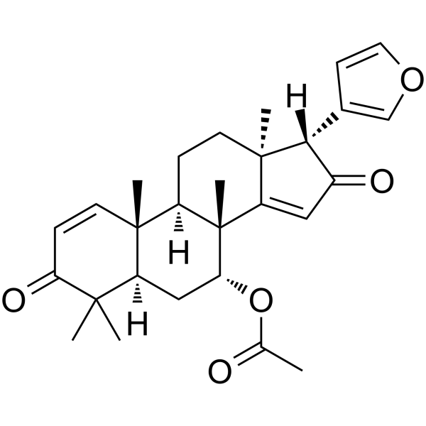 Azadiradione Chemical Structure Azadiradione (Synonyms: 印苦楝二酮)