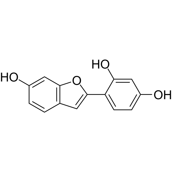 2-(2,4-Dihydroxyphenyl)-6-hydroxybenzofuran Chemical Structure 2-(2,4-Dihydroxyphenyl)-6-hydroxybenzofuran