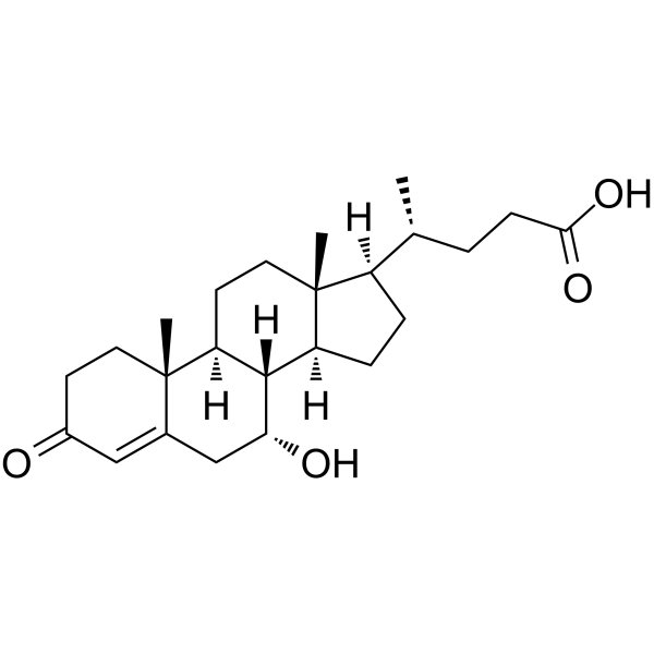 3-Oxo-7-hydroxychol-4-enoic acid Chemical Structure 3-Oxo-7-hydroxychol-4-enoic acid