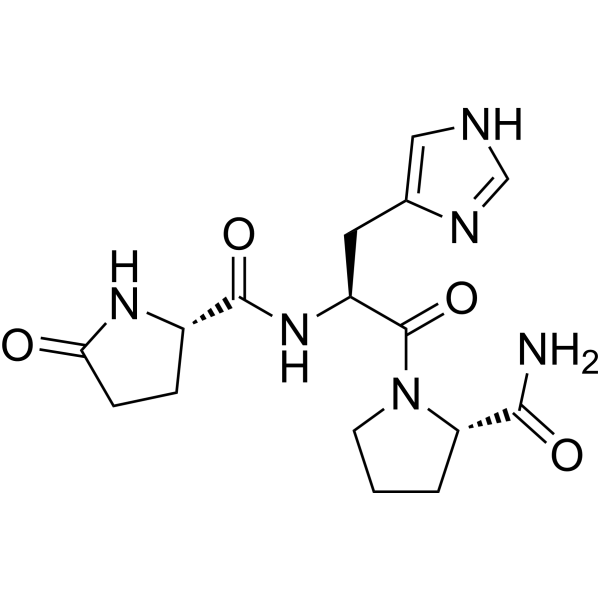 Protirelin Chemical Structure Protirelin (Synonyms: 普罗瑞林; Thyrotropin-releasing-hormone; TRH)