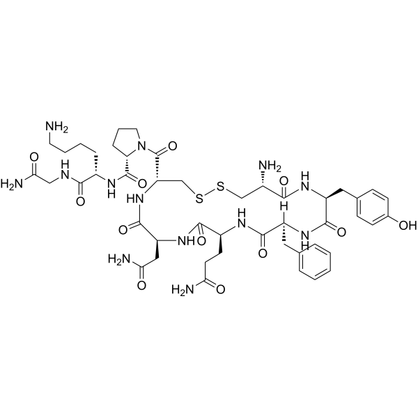 Lysipressin                                          (Synonyms: 赖氨加压素; Lysine vasopressin;  [Lys8]-Vasopressin)