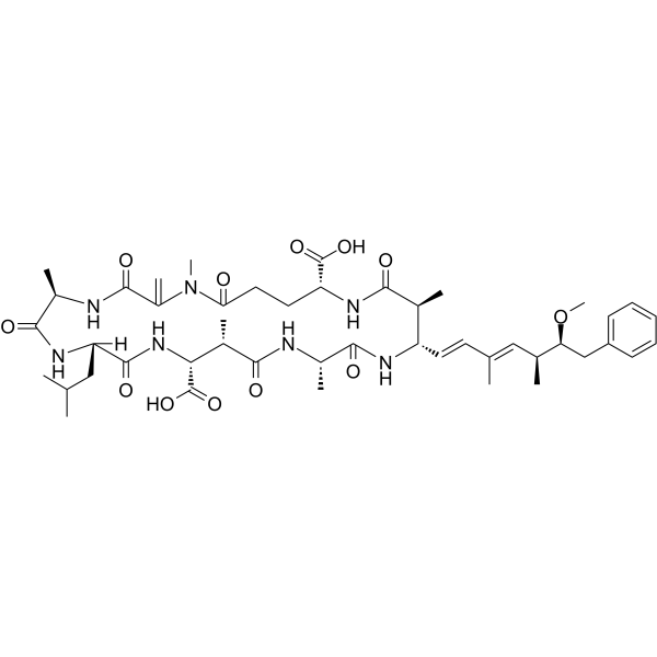 Microcystin-LA Chemical Structure Microcystin-LA (Synonyms: 微囊藻毒素-LA)