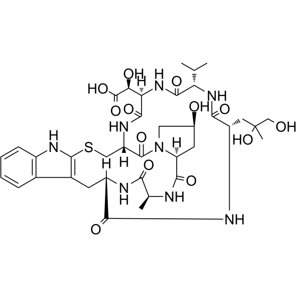 Phallacidin Chemical Structure Phallacidin (Synonyms: 羧基二羟鬼笔毒肽)
