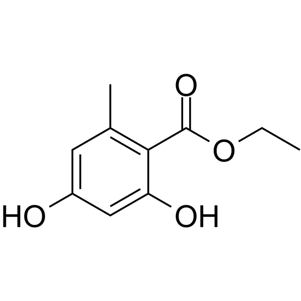 Ethyl Orsellinate Chemical Structure Ethyl Orsellinate (Synonyms: 山梨酸乙酯)