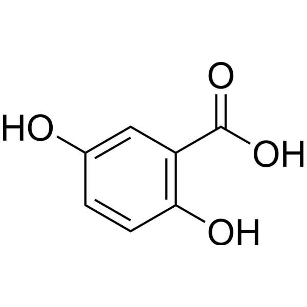 2,5-Dihydroxybenzoic acid (Standard) Chemical Structure 2,5-Dihydroxybenzoic acid (Standard)