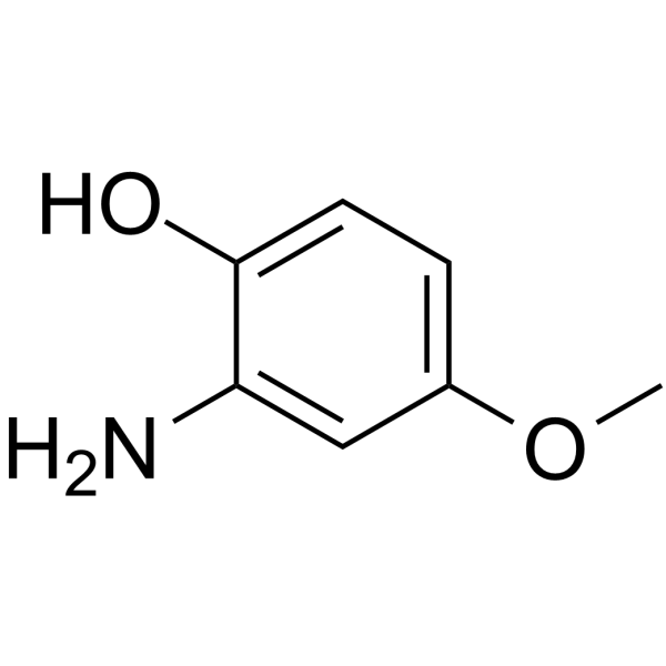2-Amino-4-methoxyphenol Chemical Structure 2-Amino-4-methoxyphenol (Synonyms: 2-氨基-4-甲氧基苯酚)