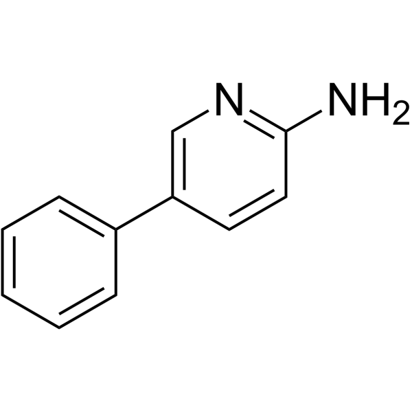 2-Amino-5-phenylpyridine Chemical Structure 2-Amino-5-phenylpyridine (Synonyms: 2-氨基-5-苯基吡啶)