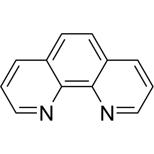 o-Phenanthroline Chemical Structure o-Phenanthroline (Synonyms: 1,10-菲罗啉; 1,10-Phenanthroline)