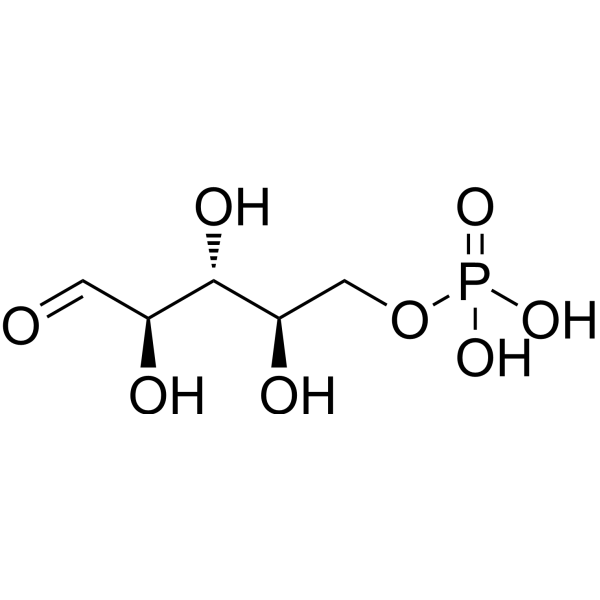 D-Ribose 5-phosphate Chemical Structure D-Ribose 5-phosphate (Synonyms: D-核糖 5-磷酸)