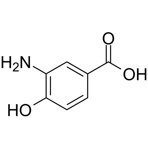 3-Amino-4-hydroxybenzoic acid Chemical Structure 3-Amino-4-hydroxybenzoic acid