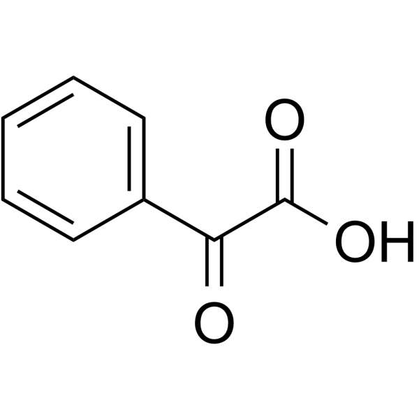 Phenylglyoxylic acid Chemical Structure Phenylglyoxylic acid (Synonyms: 苯甲酰甲酸; Benzoylformic acid)