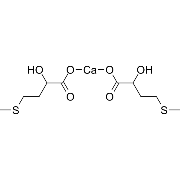 Calcium 2-hydroxy-4-(methylthio)butanoate Chemical Structure Calcium 2-hydroxy-4-(methylthio)butanoate