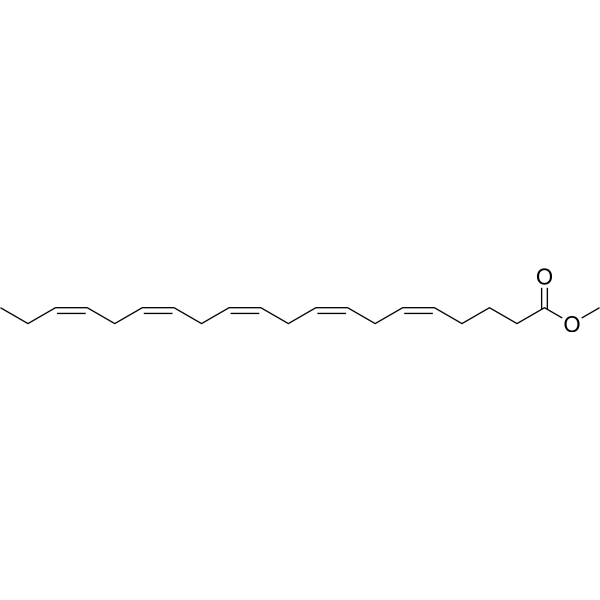Eicosapentaenoic acid methyl ester (Standard) Chemical Structure Eicosapentaenoic acid methyl ester (Standard) (Synonyms: 二十碳五烯酸甲酯(标准品))