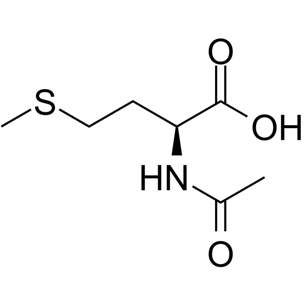 N-Acetyl-L-methionine Chemical Structure N-Acetyl-L-methionine (Synonyms: N-乙酰-L-甲硫氨酸; N-Acetylmethionine)