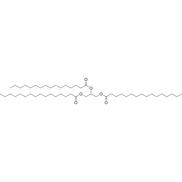 Propane-1,2,3-triyl tripalmitate (Standard) Chemical Structure Propane-1,2,3-triyl tripalmitate (Standard)