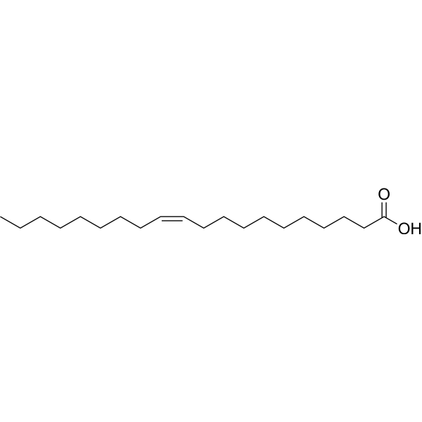 Gondoic acid Chemical Structure Gondoic acid (Synonyms: 顺-11-二十碳烯酸; cis-11-Eicosenoic acid)