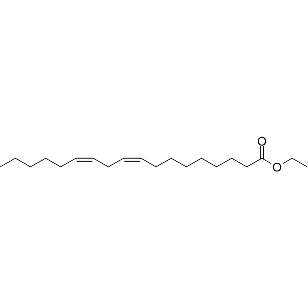 Ethyl linoleate Chemical Structure Ethyl linoleate (Synonyms: 亚油酸乙酯; Linoleic Acid ethyl ester; Mandenol)